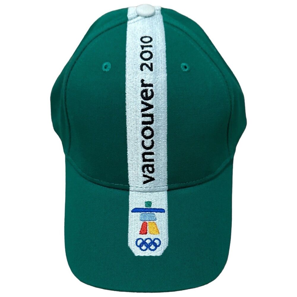 Vintage Vancouver 2010 Olympics Officially Licensed Green Baseball Cap (New)
